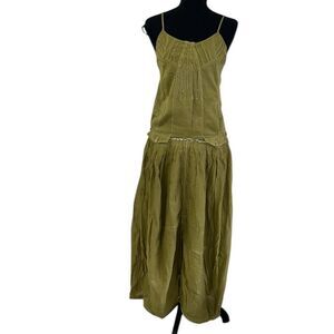 Raga/Chaudry Green Cotton Midi Dress(Size Small)